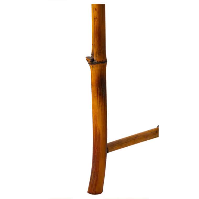 Vintage Bamboo Inlaid Star Drinks Table - Image 7