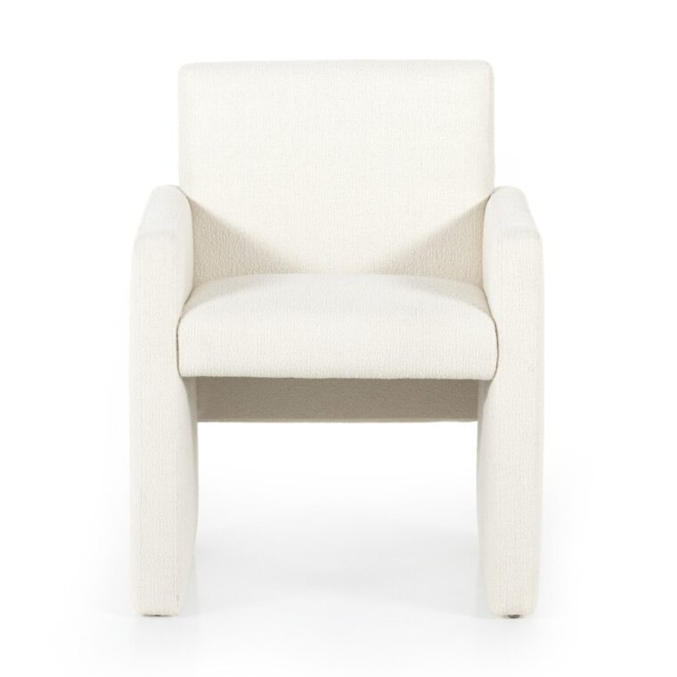 Straight Line Cream Dining Chair - Image 3