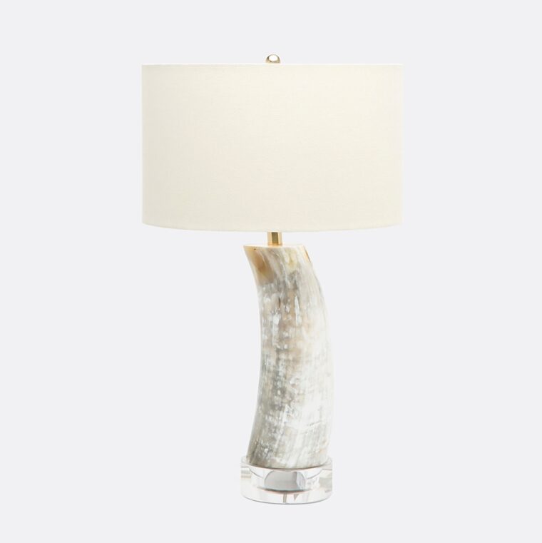 Water Buffalo Horn Lamp