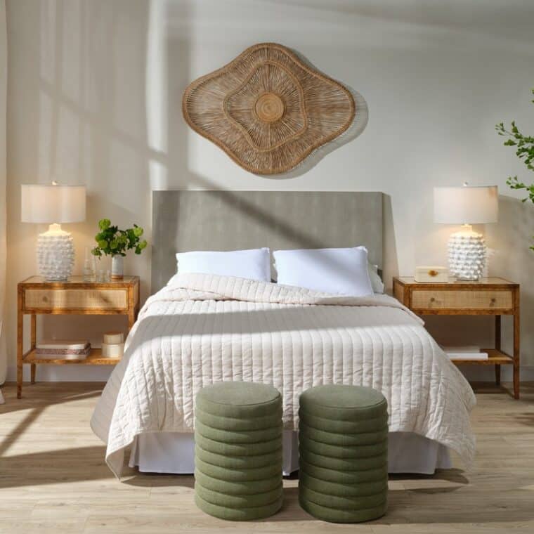 Poplar Burl and Natural Cane Nightstands - Image 9