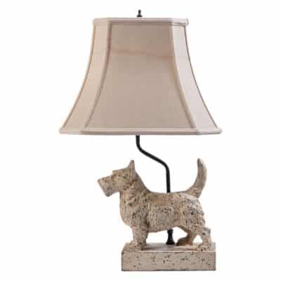 Vintage Metal Scottie Lamp