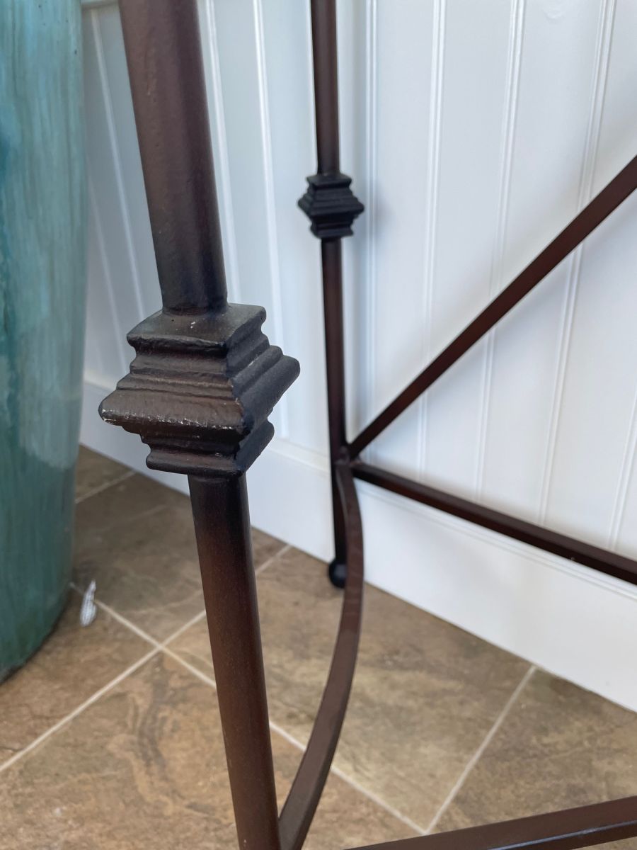 Santiago Concrete and Iron Demilune - Image 5