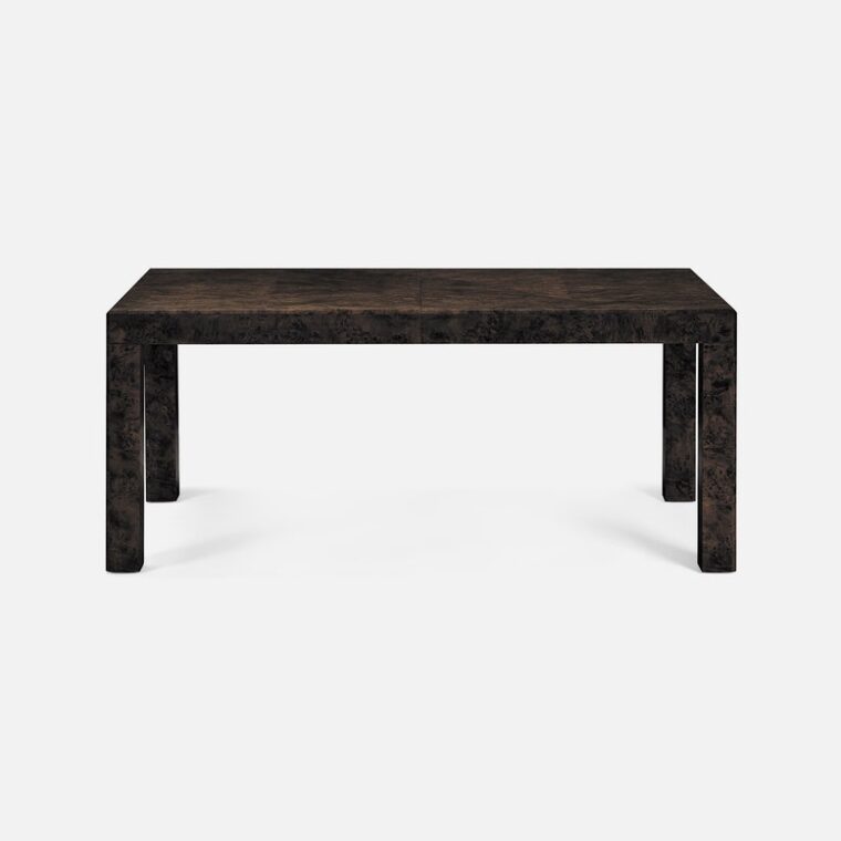 Parsons Style Burlwood Extension Dining Table - Image 11