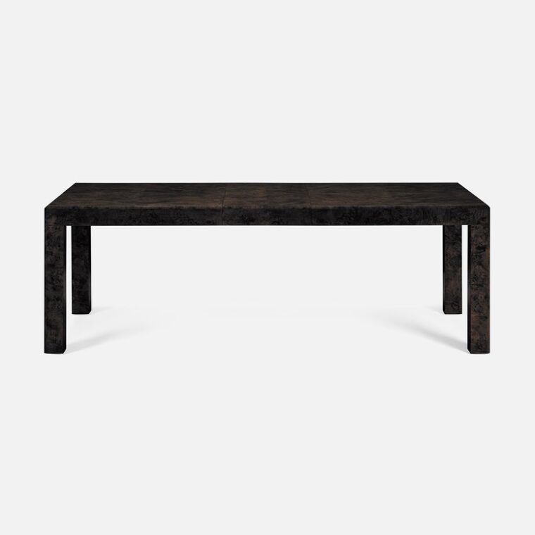 Parsons Style Burlwood Extension Dining Table - Image 10