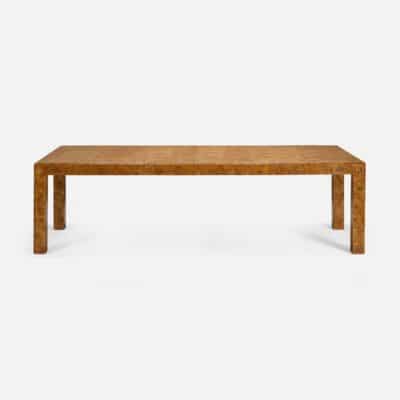 Parsons Style Burlwood Extension Dining Table