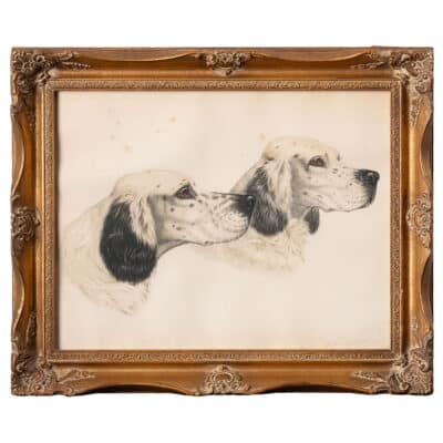 Vintage Sporting Dog Lithograph