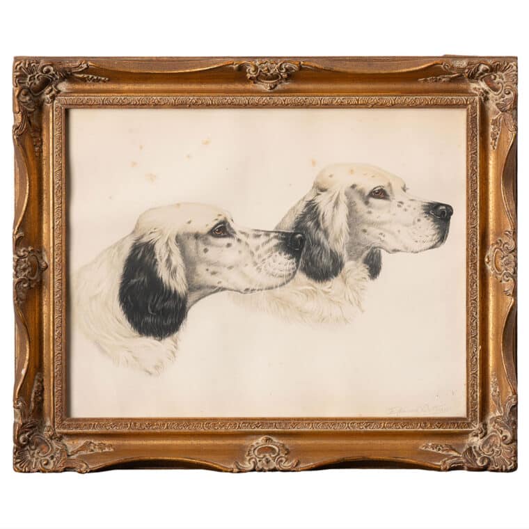 Vintage Sporting Dog Lithograph