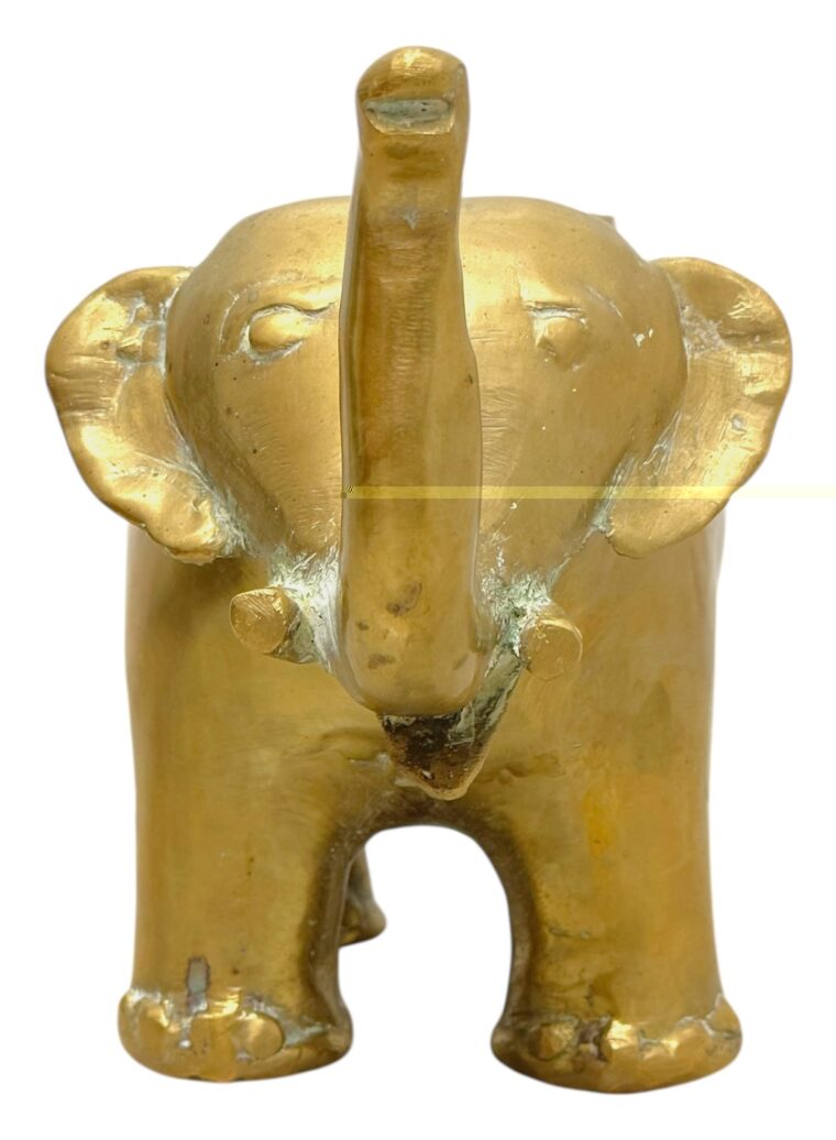 Vintage Brass Elephant Cachepot - Image 4