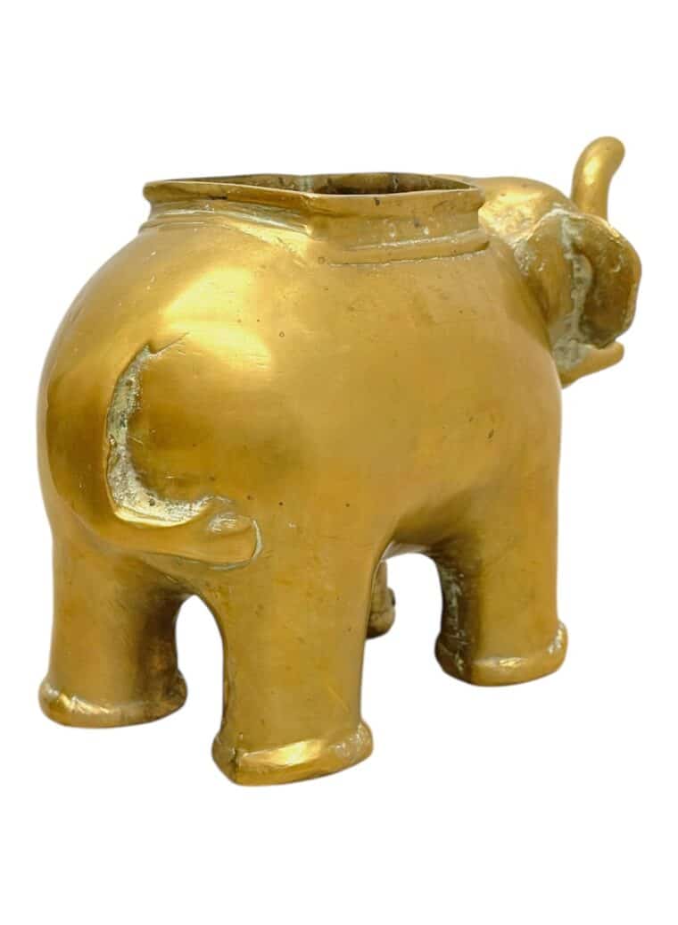 Vintage Brass Elephant Cachepot - Image 6