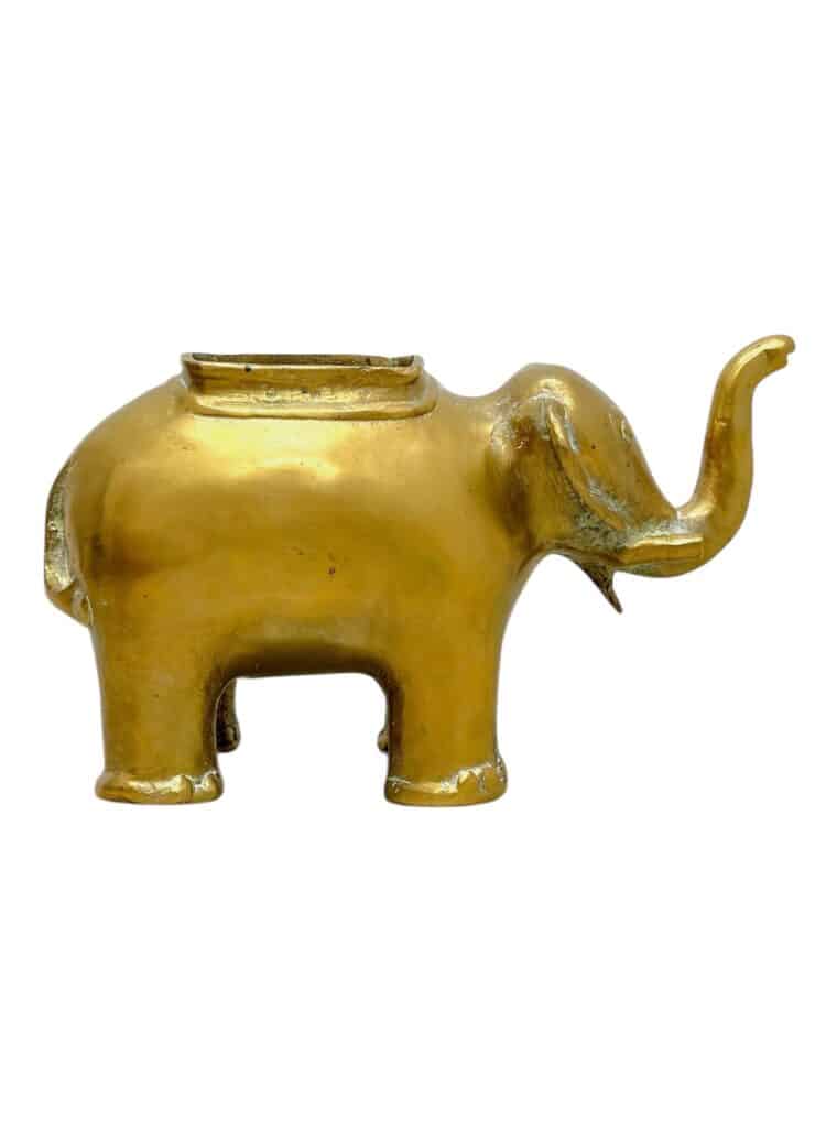 Vintage Brass Elephant Cachepot - Image 7