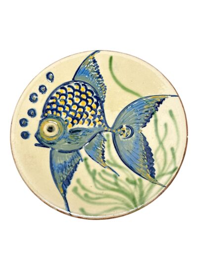 Vintage Mid-Century French Fish Plate