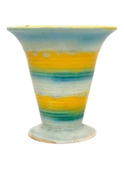 Vintage Japanese Petite Striped Vase