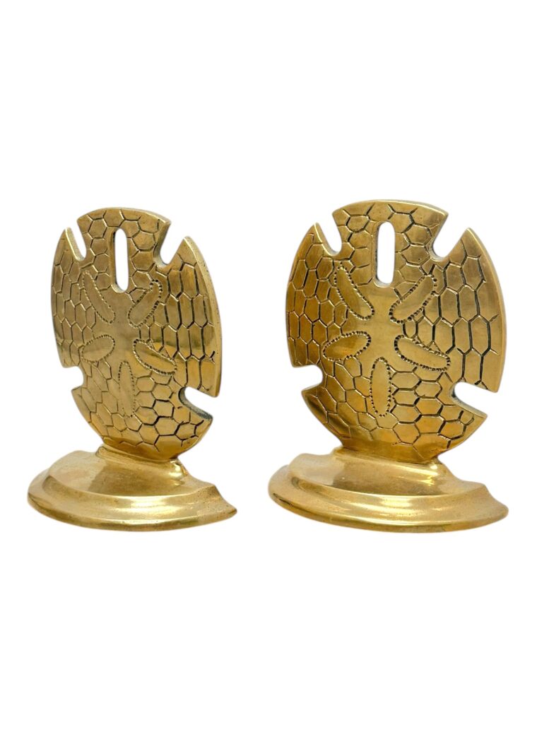Vintage Brass Sand Dollar Bookends - Image 5