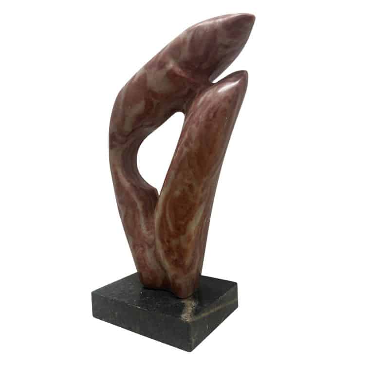 Vintage Modernist Stone Sculpture - Image 2