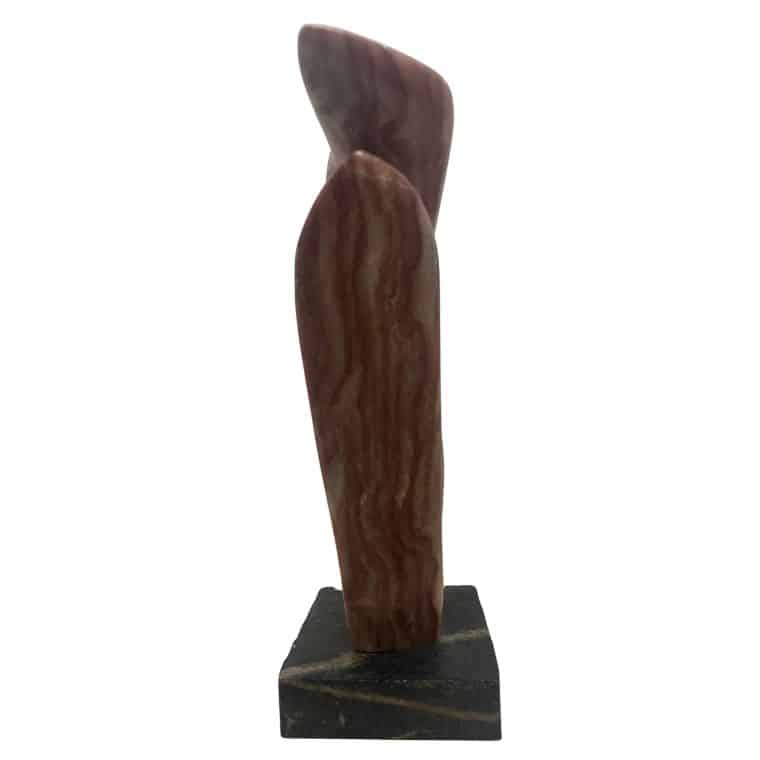 Vintage Modernist Stone Sculpture - Image 3