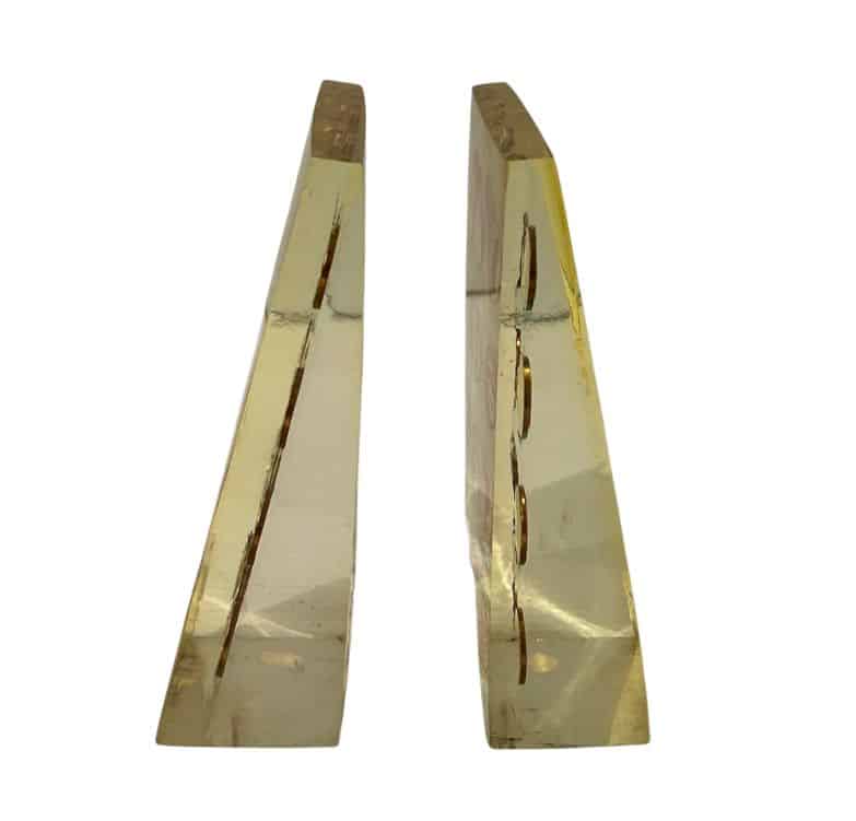 Pair of Vintage Acrylic Penny Bookends - Image 3