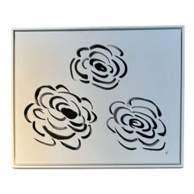 Fleurs Blanc + Noir One Original Art
