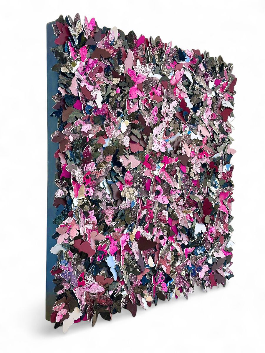 3D Butterfly Mixed Media Original Art - Image 2