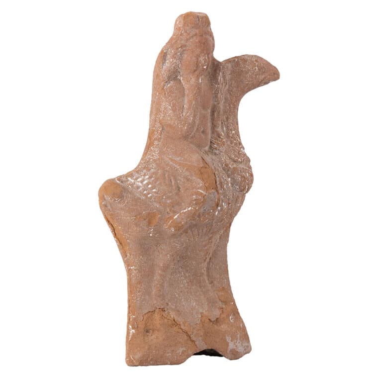 Antique Egyptian Terracotta Statuette - Image 2