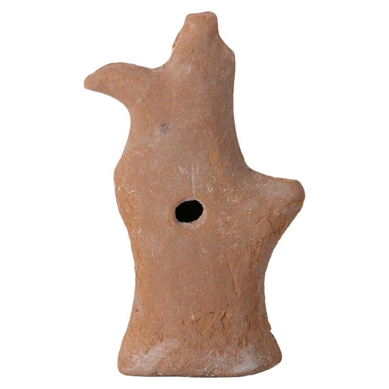 Antique Egyptian Terracotta Statuette - Image 3