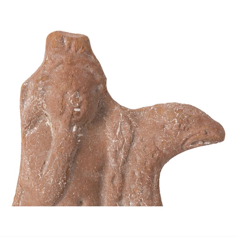 Antique Egyptian Terracotta Statuette - Image 4