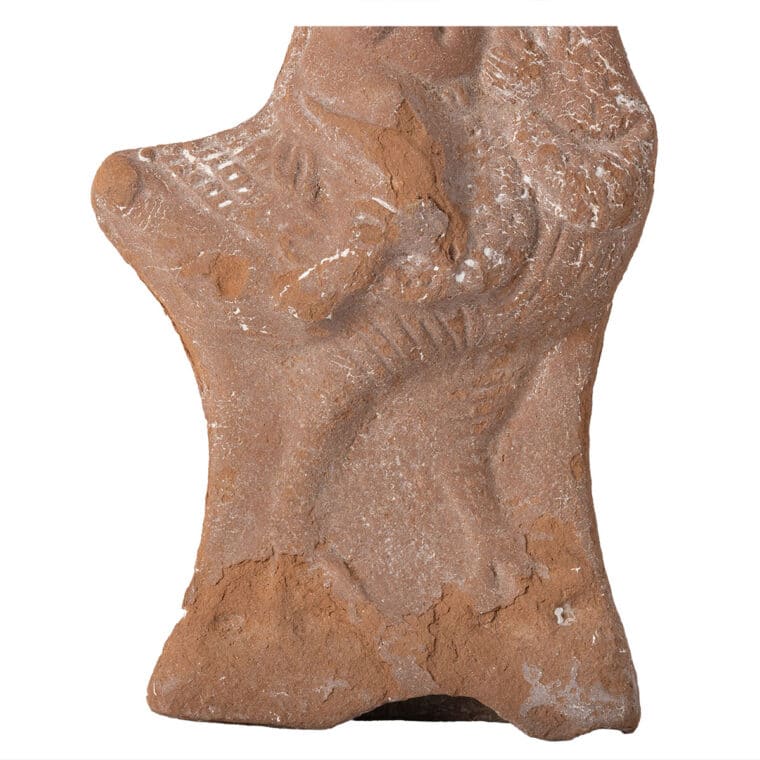 Antique Egyptian Terracotta Statuette - Image 5
