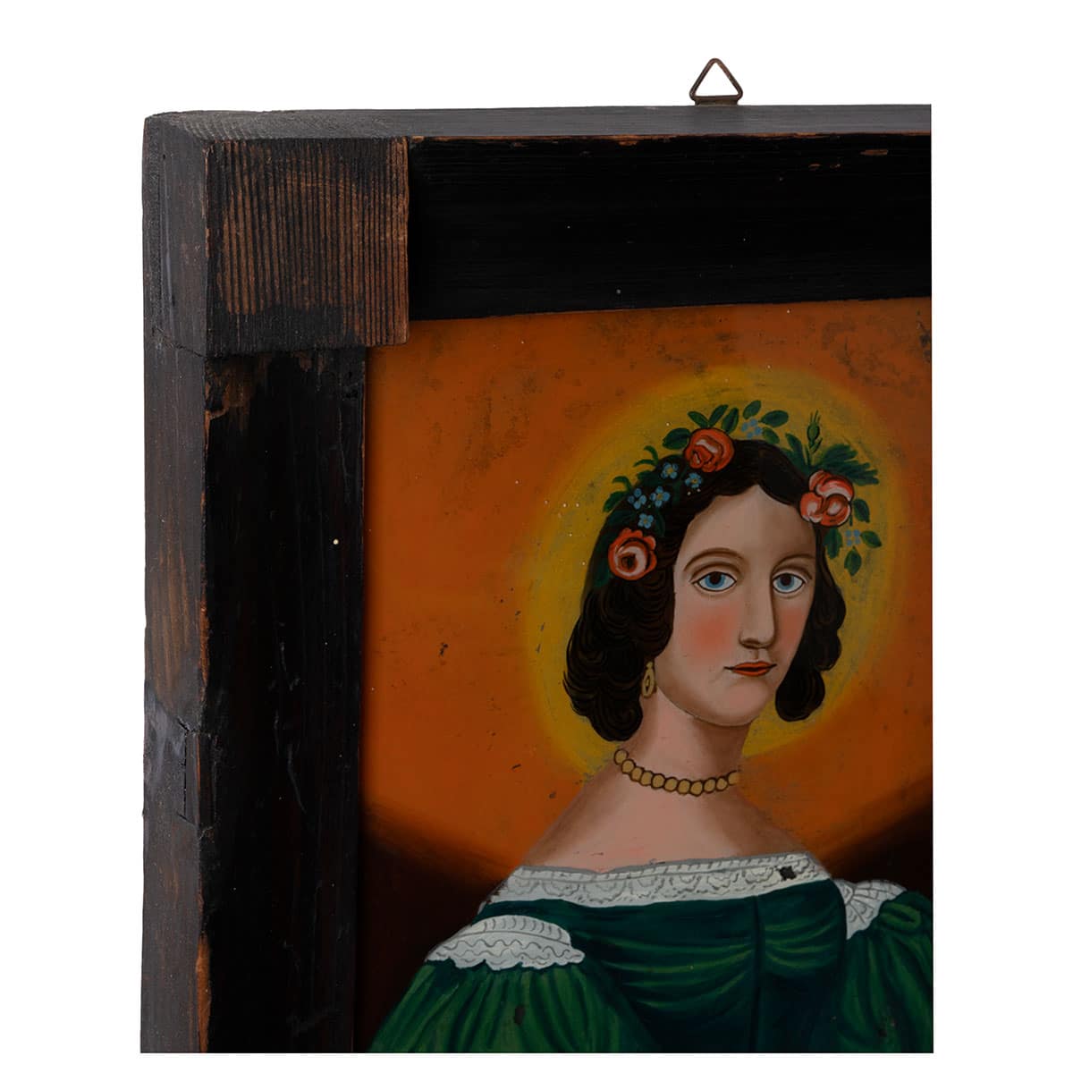 Vintage German Reverse Painting Original Art - Image 5