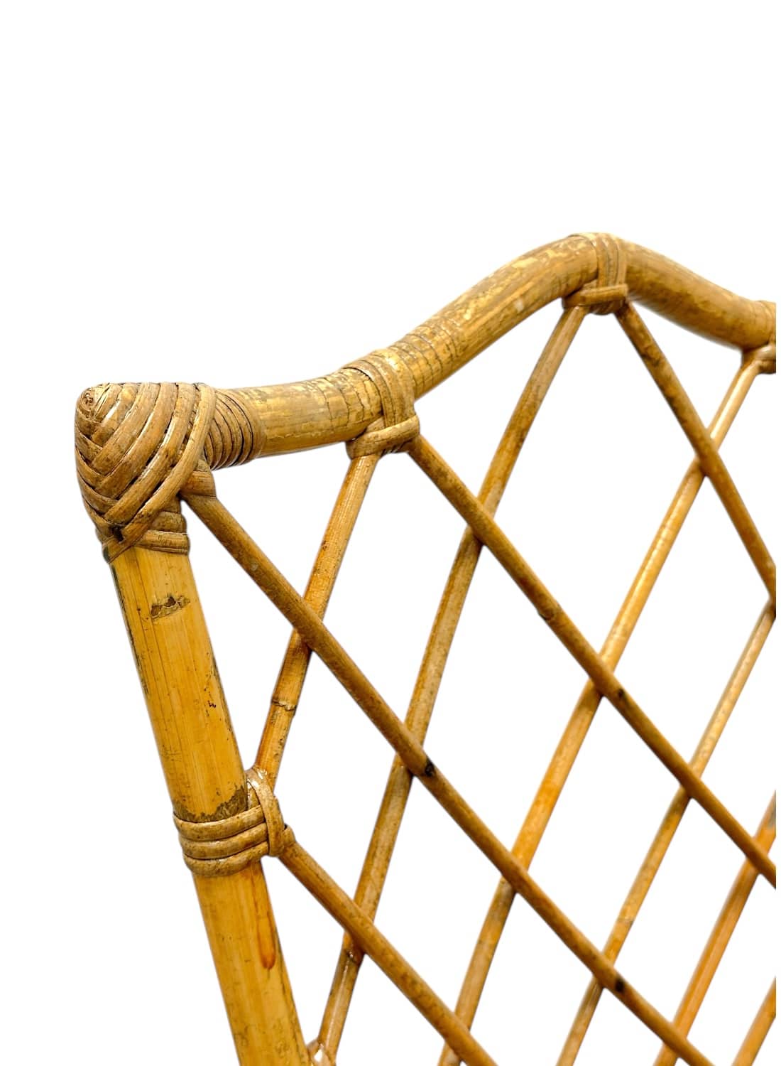 Pair of Vintage Italian Bamboo and Rattan Chairs - Image 6