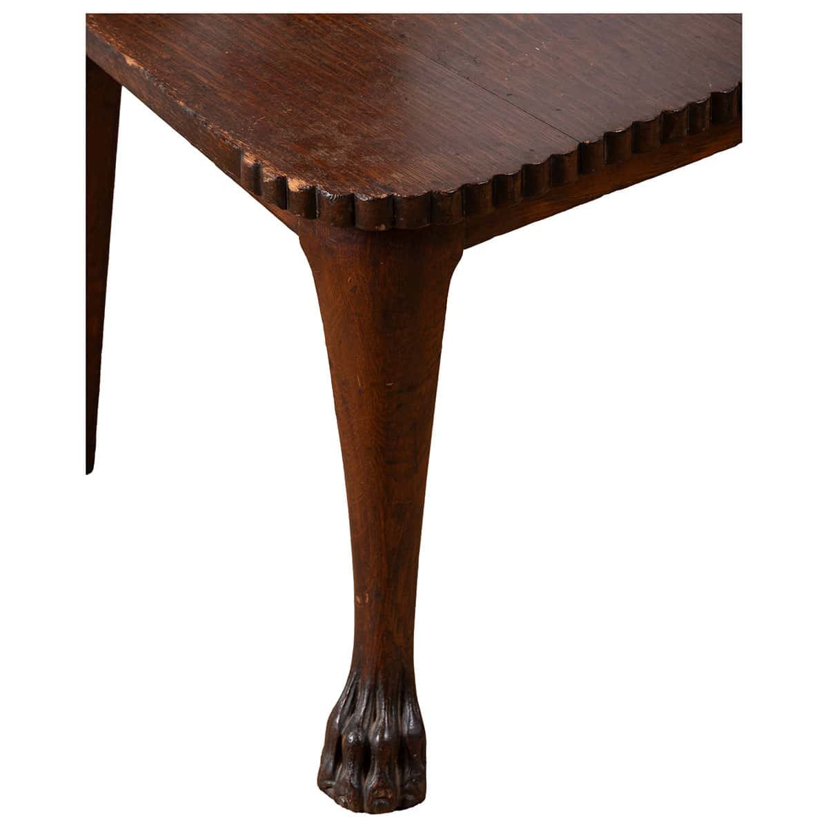 Antique Sgabello Chair with Ornate Double Dog Head - Image 5