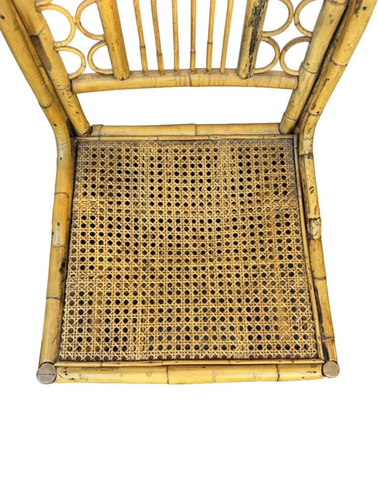 Vintage Bamboo Brighton Side Chair - Image 4
