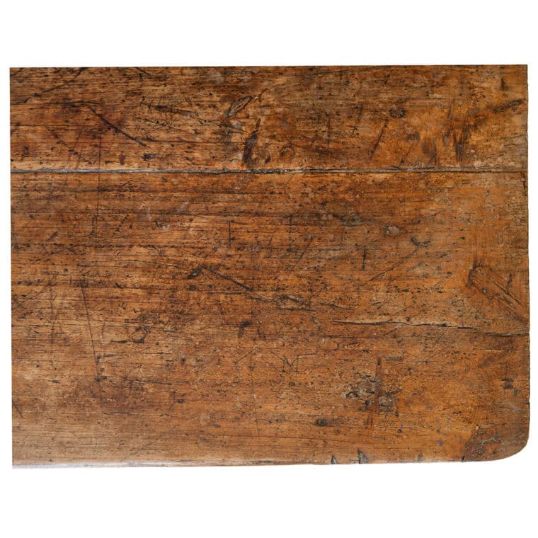 Antique French Lindenwood Dining Farm Table - Image 5