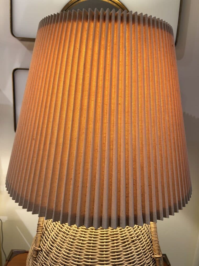 Vintage French Basket Table Lamp - Image 4