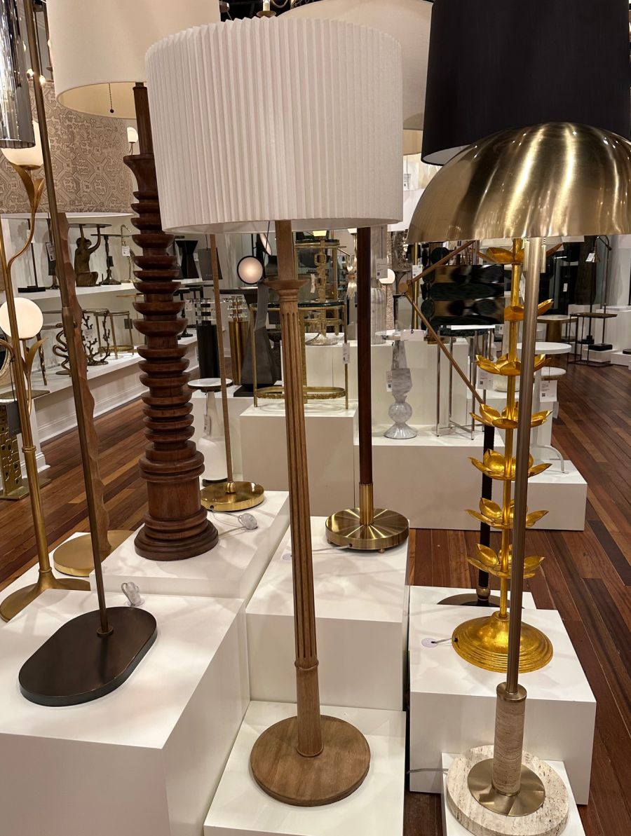 Turned Wood Column Floor Lamp - Image 7