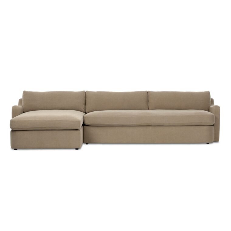 Canvas Left Chaise Two Piece Sofa Sectional - Image 2