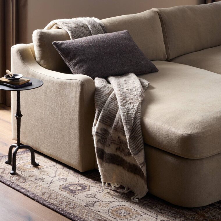 Canvas Left Chaise Two Piece Sofa Sectional - Image 10