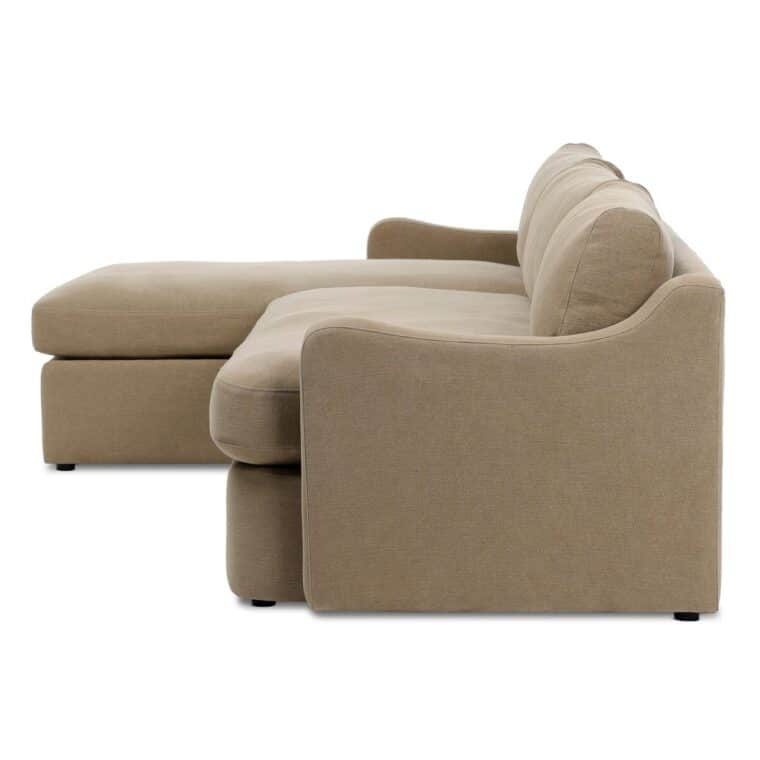 Canvas Left Chaise Two Piece Sofa Sectional - Image 4