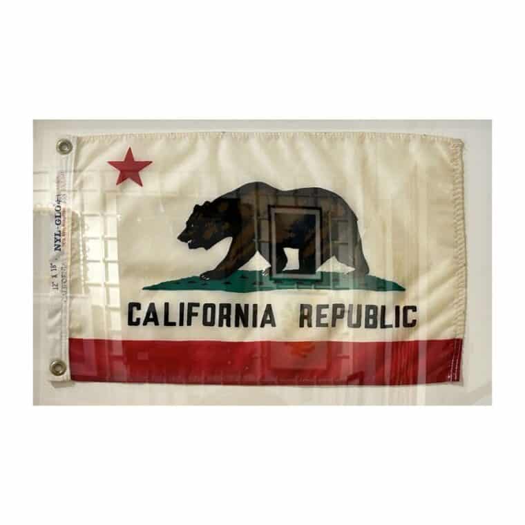 Vintage Framed California State Flag - Image 2