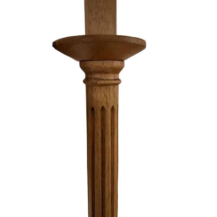 Turned Wood Column Floor Lamp - Image 6