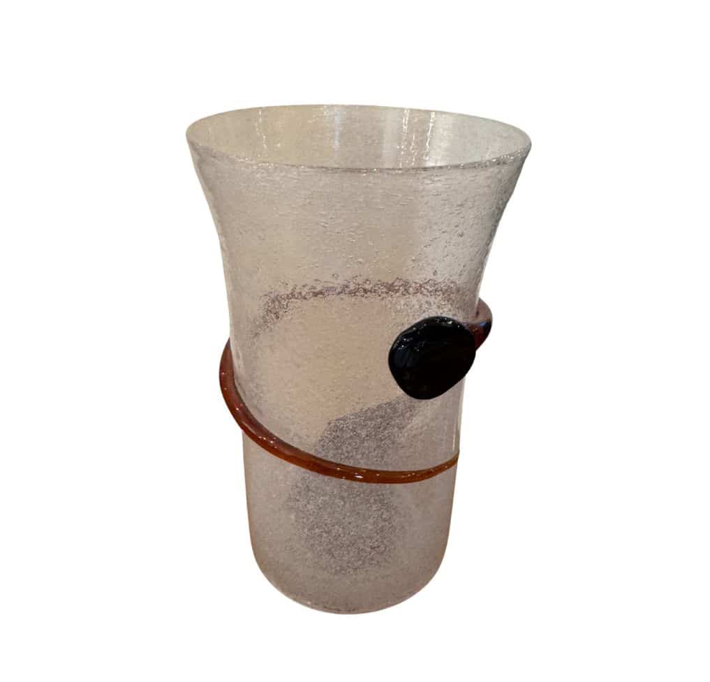 Vintage Hand Blown Mid-Century Vase