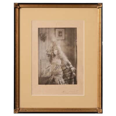 French Actress Sara Bernhardt Original Photograph