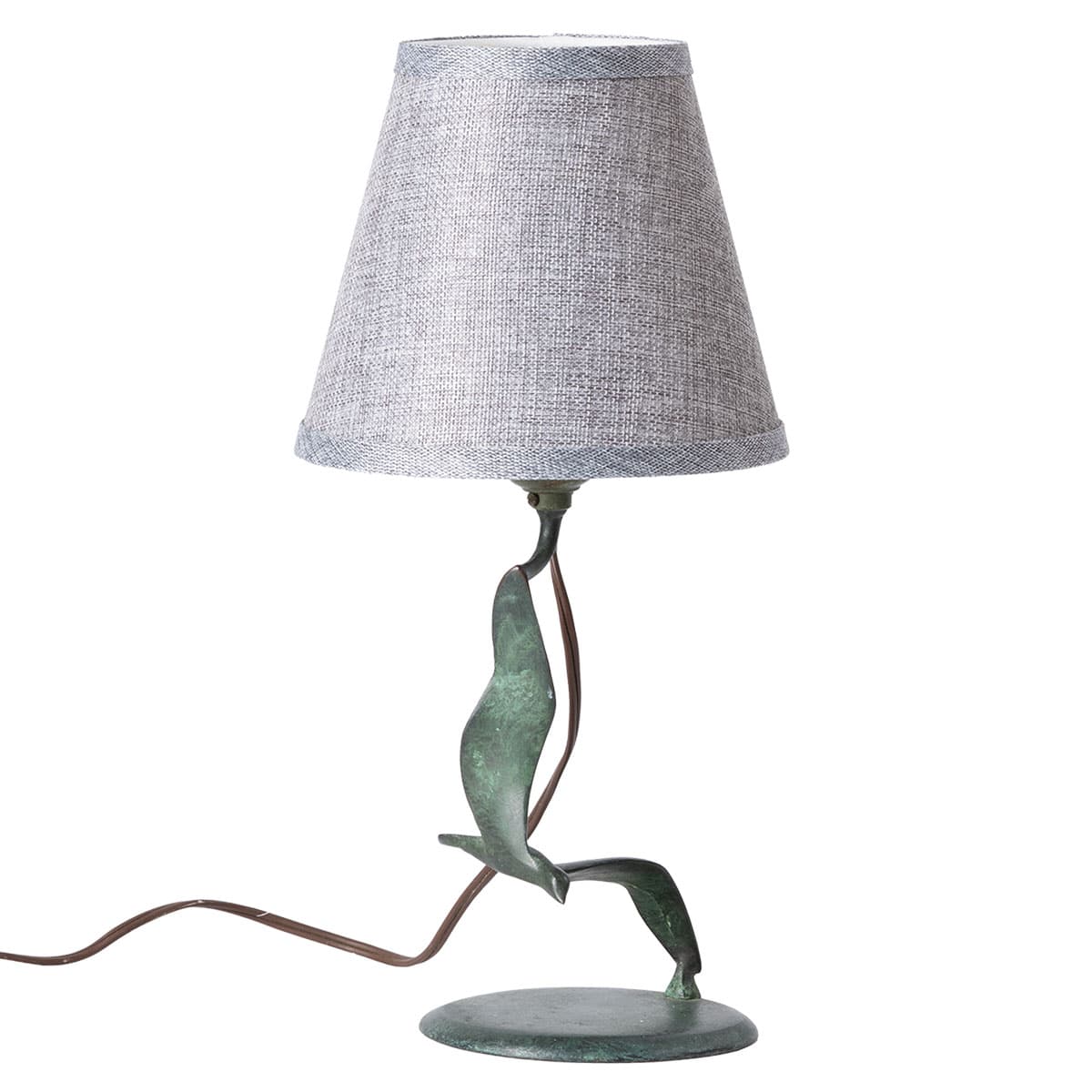 Vintage Metal "Bird in Flight" Table Lamp