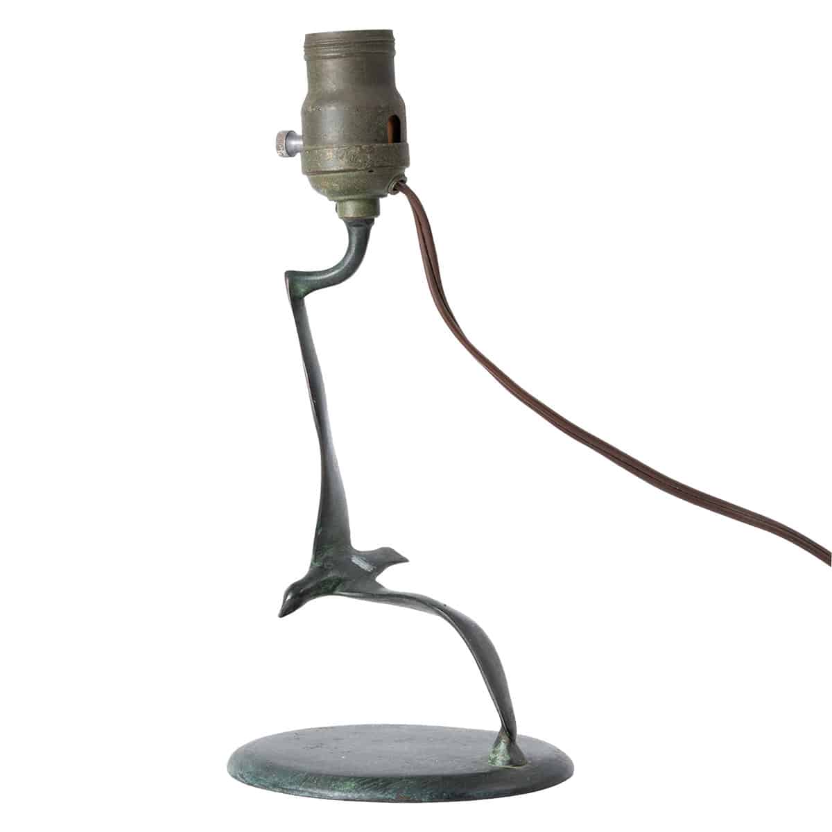 Vintage Metal "Bird in Flight" Table Lamp - Image 2