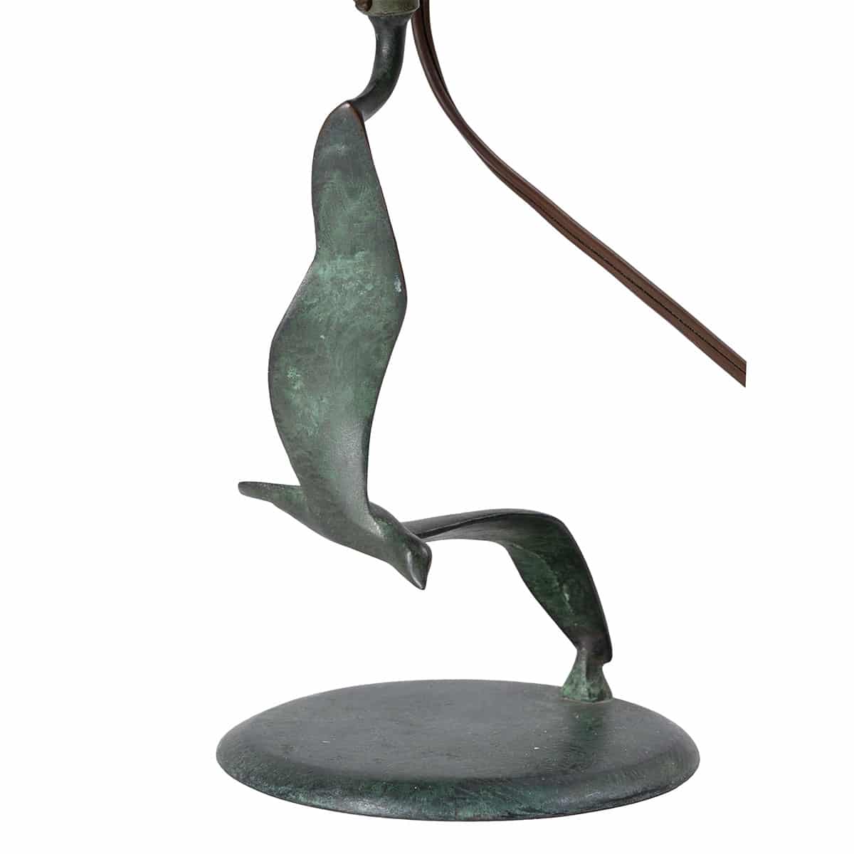 Vintage Metal "Bird in Flight" Table Lamp - Image 4