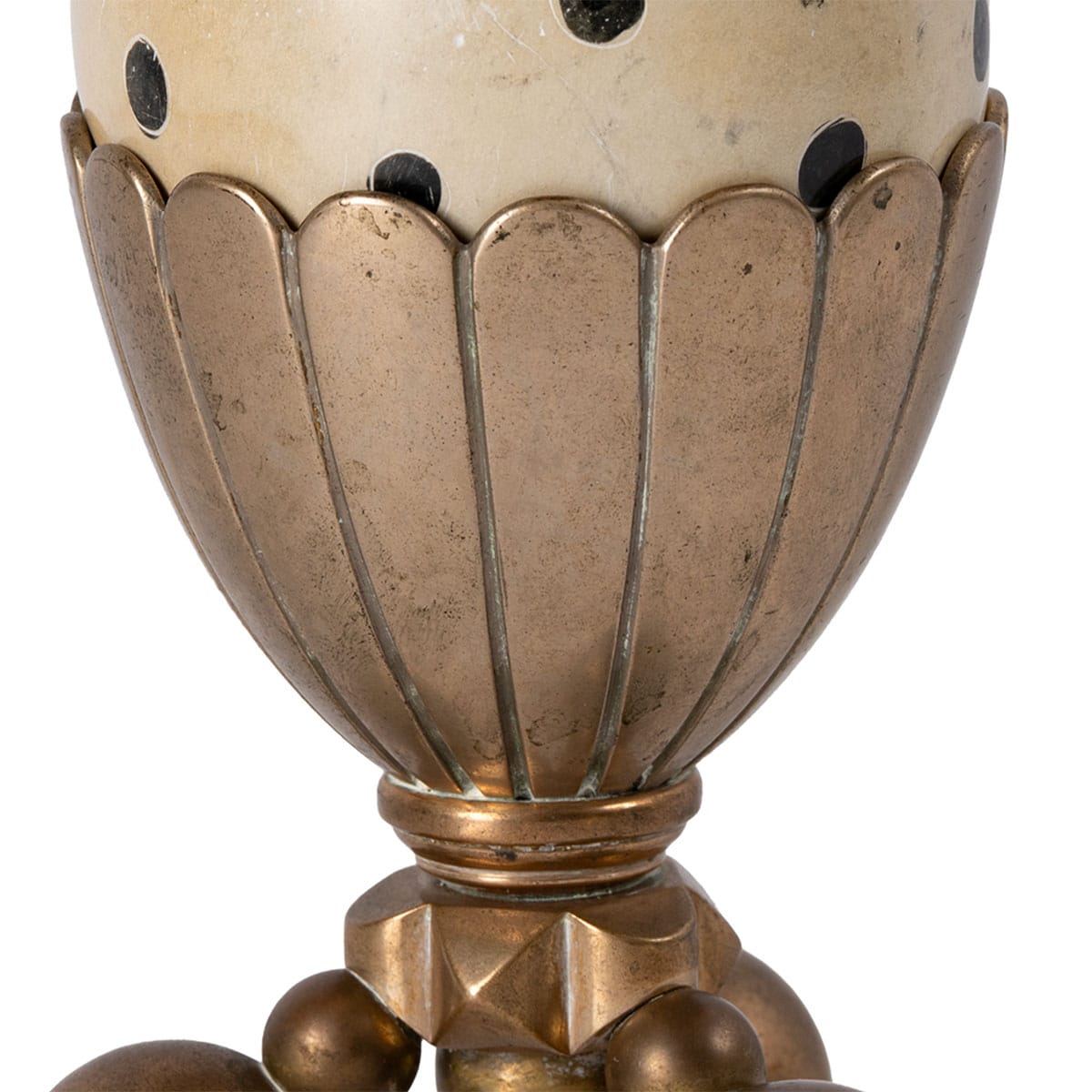 Vintage Decorative Ostrich Egg in Stand - Image 3