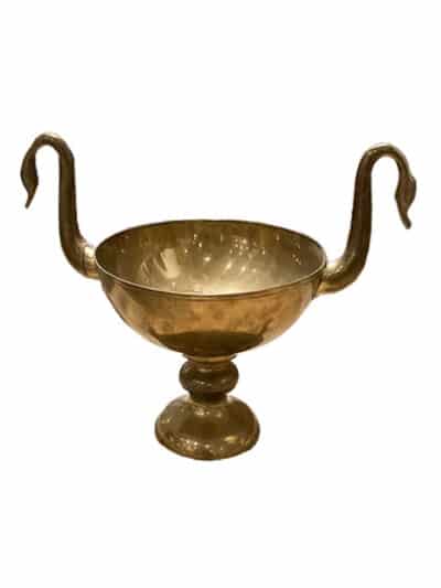 Vintage Double Champagne Cooler with Swan Handles