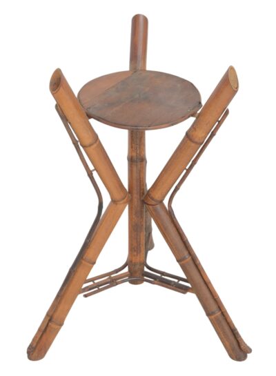 Vintage Tall Tripod Bamboo Plant Stand