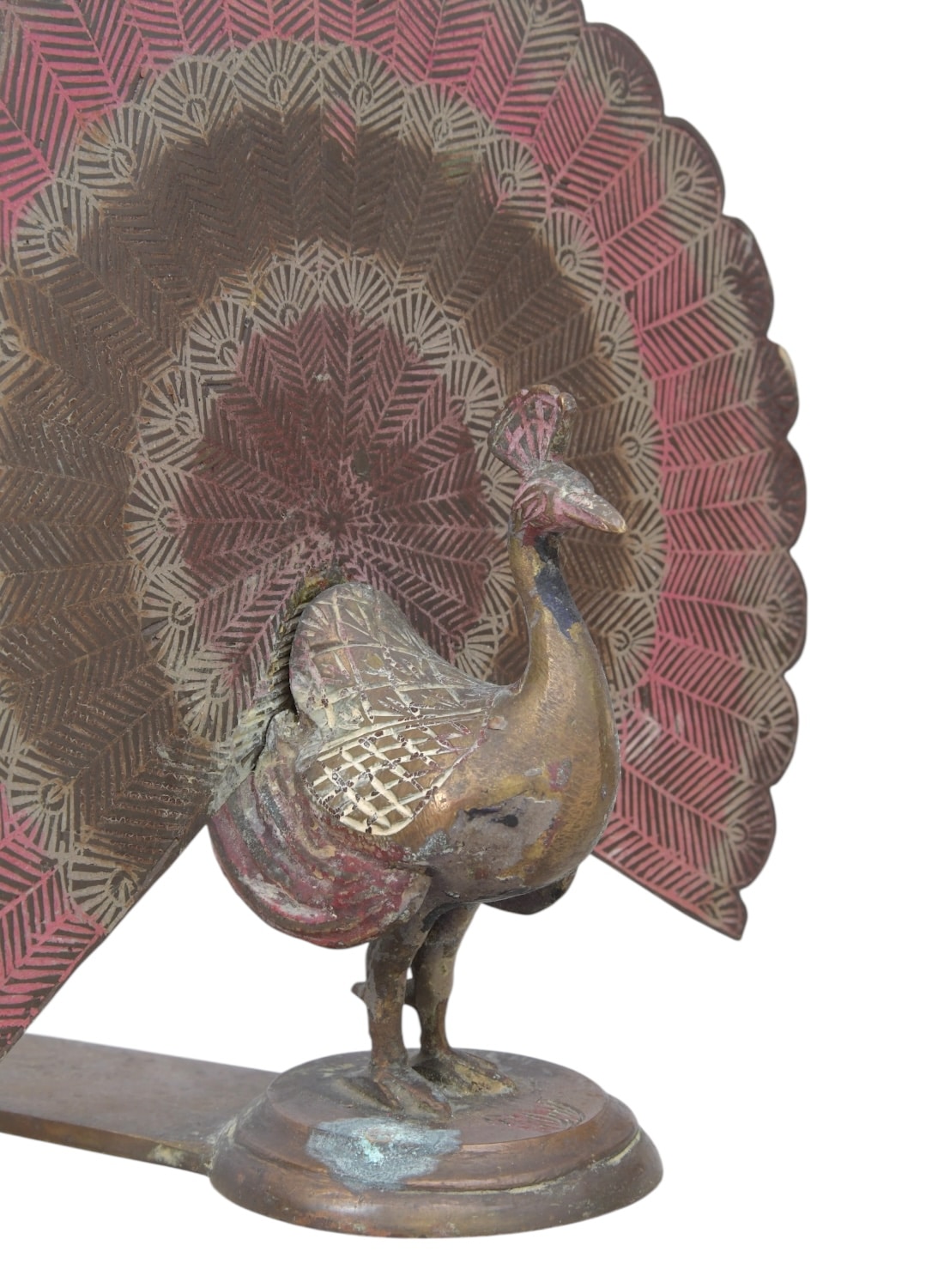 Vintage Brass Peacock Bookends - Image 6