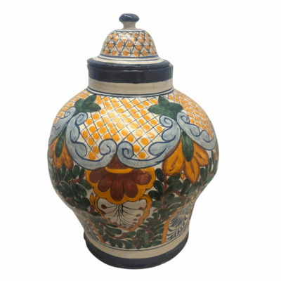 Short Vintage Glazed Mexican Pottery