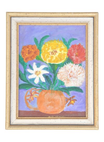 Vintage Framed Still Life Flower Painting