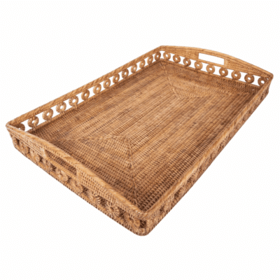 Rectangular Rattan Tray